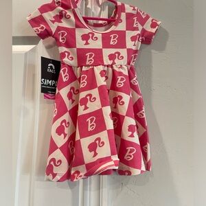 Brand new swing knit dress.  Limited Barbie print